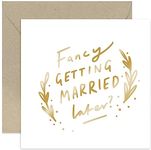 Old English Co. Fancy Getting Married Later Card - Card for Bride from Groom on Wedding Day - Wedding Day Card from Bride to Groom - Special Keepsake Wedding Day Card | Blank Inside with Envelope