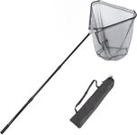 Retractable Long Landing Net - 83" Large Fishing Net Telescoping Handle, 26" Deep. with Waterproof Storage Bag