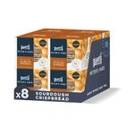 Peter's Yard Sourdough Crispbread, Under 40 Calories, High Fibre, Natural Ingredients, Low Sugar, Pack of 8 x 140g Boxes