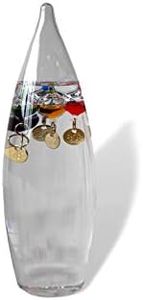 Galileo Thermometer Bullet Shaped Temperature Gauge Multicolored