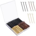 Bobby Pins, 360 Pcs Bobby Pins Brown Blonde Black Hair, 2 Inch Premium Secure Hold Bobby Pins Bulk with Storage Box, Hair Pins for Women and Girls Styling