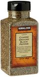 Kirkland Signature Spice Seasoning Dressing Coarse Ground Black Pepper Jar, 359 g