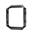 Hemobllo Compatible for Fitbit Blaze Case, Stainless Steel Watch Case, Anti-Scratch Metal Frame, Shockproof Protective Cover Smart Watch Protector Bumper Case (Black)