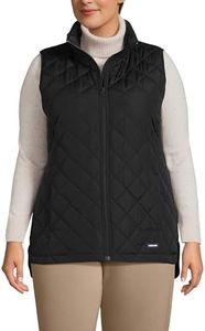 Lands' End Women's Insulated Vest, Black, XX-Large Plus