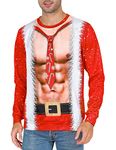 COSAVOROCK Ugly Christmas Sweater Mens Womens Xmas Jumpers Pullover Sweatshirt M