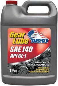 ABRO Gear Lube GL-1 SAE 140, 1 Gallon, Mineral-Based Lube, Free of Corrosive Compounds, Safe for Yellow Metals, Ideal for Manual Transmissions, Differentials, Rear Axles, Steering Gear Boxes