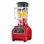 MisterChef Blender Red / 2200W Multiple Speed Smoothie Blender with 2L BPA-Free Tritan Container I 45000 RPM 8 Blades in Stainless Steel 304 for Ice/Soups/Nuts/Smoothie/Juices [Energy Class A+++]