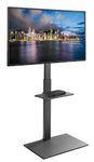 Duramex (Tm) LCD Led Plasma Tv Height Adjustable TV Floor Stand for Most 32"~65" TVs up to 35 kg/77lbs with Max VESA 400X400 MM