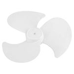 Fdit 2Pcs Fan Blades Replacement,Traditional Plastic Fan Blade Three Leaves Electric Fan Blades Accessories