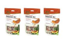 3 PACK ZILLA FREEZE DRIED REPTILE MUNCHIES OMNIVORE MIX 4 OZ (3 BAGS FOR A TOTAL OF 12 OZ OF FOOD!)