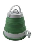 SAMMART 6L Water Carrier,Collapsible Water Container, Emergency Cube Water Carrier, Outdoor Water Storage for Camping Hiking Climbing Backpacking (Grey/Dark Sea Green)