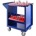 VEVOR BT40 CNC Tool Trolley Cart Holders Toolscoot Tooling Trolley Super Scoot Milling Rolling Tool Holder Blue Color