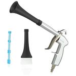 HoldOneLight High Pressure Car Cleaning Air Gun with 2 Set Nozzle, Car Interior Spraying Washing Gun Car Cleaning Kit for Vehicle Upholstery Carpet Seat, Works with Air Compressor