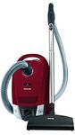 Miele Compact C2 Cat & Dog Bagless Canister Vacuum Cleaner with Miele AirClean System, Electrobrush, and Hard Floor Brush, 1200 W, in Autumn Red - 41DBE430CDN