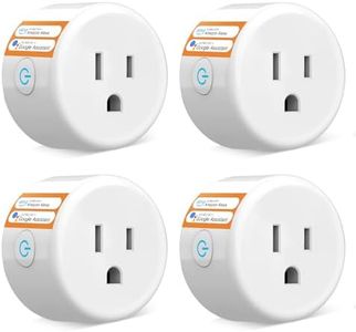 GHome Smart Mini Smart Plug, WiFi Plug Outlet Timer Smart Socket Works with Alexa and Google Home, APP Control, No Hub Required, ETL FCC Listed, 2.4GHz WiFi Only