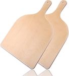 SM- 2-Piece Wood Pizza Peel, Large Pizza Paddle Set for Pizza Stone,Oven or Grill, Pizza Spatula for Transferring Breads & Pizzas into and Out of a Hot Oven Swiftly