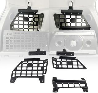 HIGH FLYING for Toyota FJ Cruiser (XJ10) 2007-2014 Car Accessories Modular Storage Molle Panel System Trunk Shelf Interior Luggage Carrier Cargo Rack Trunk Organizer Aluminum (Side Panels)