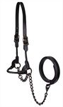 Derby Originals Bronze Beauty Premium Round Rolled Leather Cattle Show Halter with Matching Chain Lead