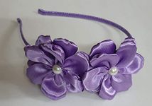 Belleza Crafting with Creativity Purple Color Flower Hairband (Pack of 1)