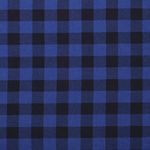 Mook Fabrics Flannel PRT Buffalo Plaid, Royal Cut by The Yard