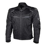 Cortech Mens Speedway Hyper-Flo Air Jacket, Large, Black