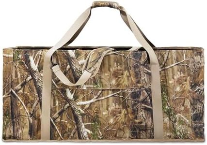 Quovexa Decoy Bag, 12 Slot Duck Decoy Bag with Bottom Drains, Padded Shoulder Strap Duck Hunting Bag, Decoy Bags, Duck Hunting Accessories, Waterfowl Blind Bag to Protect Duck Decoys, Hunting Gear