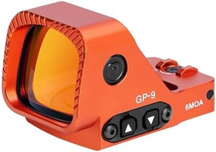 GOWUTAR GP-9 Competition Red Dot Sight for RMR Footprint (Red Dot, Orange)