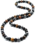 KIKILA 8MM Natural Tiger Eye Lava S