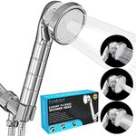 PureAction Luxury Filtered Shower Head with Handheld Hose - Hard Water Softener Shower Head - Removes Chlorine & Flouride - High Pressure & Water Saving Showerhead Filter for Best SPA Experience