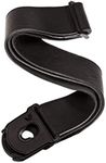 Planet Waves Planet Lock Leather Guitar Strap, Black