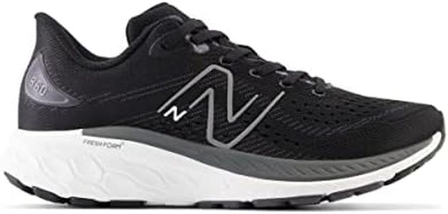 New Balance Kids Fresh Foam X 860V13 Running Sport Sneakers Shoes Black/White/Magnet 5 M