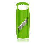 Börner Wave-Waffle XXL Powerline Crinkle Cut Vegetable Slicer (Green) • Slicer for XXL Wave & Waffle Cut • Wavy Vegetable Cutter • Slicer for Lattice Potatoes & XXL Wavy Potato Fries