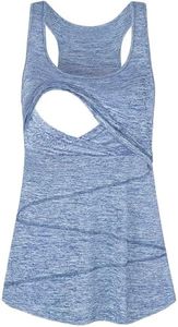 Joymom Plus Size Nursing Tank Tops for Breastfeeding, Maternity Blouses for Summer Maternity Clothes Tank Tops XL