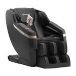 Real Relax Full Body Massage Chair,Zero Gravity Shiatsu Massage Chair Recliner, Foot Massage,Bluetooth,Large Control Screen (Classic Black)