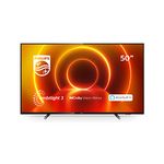 PHILIPS 50PUS7805/12 50-Inch TV with Ambilight and Alexa Built-In (4K UHD LED TV, HDR10+, Dolby Vision, Dolby Atmos, Freeview Play, Smart TV) - Plastic Gun Metal/Mid Silver (2020/2021 Model)