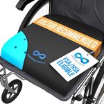 Everlasting Comfort Memory Foam Wheelchair Cushion - Gel Seat Cushion for Seniors and Adults - Pressure Relief and Tailbone Pain Support - Ventilated and Soft Cushion for Ultimate Comfort