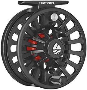 Redington Crosswater IV, Prespooled Fly Reel with 8WT Fly Line and Dacron Backing, Black, 7/8/9