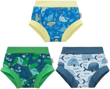 ALVABABY Swim Diapers 3pcs Baby & Toddler Reusable Waterproof Swimming Diaper for Boy's and Girl's for Swim Classes 3XBS03-12-18M
