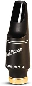 Theo Wanne Slant Sig 2 Tenor Saxophone Mouthpiece with Ultimate Vintage Style Hard Rubber, Large Chamber & Roll Over Baffle for Expressive Projection, Classic & Warm Vintage Sound - Size 7* (.105")