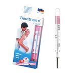 GERATHERM basal analogue - Basal thermometer analogue/basal thermometer for cycle monitoring incl. evaluation table/basal thermometer for fertility - Made in Germany