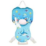 EHIOR Swim Vest Life Jacket Quick-Dry Around The Neck Pool Swimming Float with Buoyancy Pillow for 3kg - 14 kg (7-30 lbs) Baby and Toddler - The Powerful Shark King