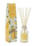 Just Lemon Fragrance Reed Diffuser 100ml - Long Lasting Home Indoor Fragrance - with 8 Rattan Reeds