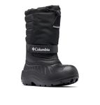 Columbia Youth Unisex Powderbug Snowlite, Black/White, 9