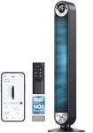 DREO 20dB Smart Silent Tower Fan, 8.5m/s Velocity Standing Fan for Bedroom, 9 Speeds 4 Modes, Upgraded DC Cooling Fans, 90° Oscillating Bladeless Electric Fans, 12H Timer, WiFi/Alexa/Remote Control