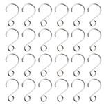 Dadabig 160 PCS S Shape Hooks, Stainless Steel Hook Small Ornament Hook DIY Jewelry Accessories for Crystal Bead Curtain Christmas Tree Baubles Decoration