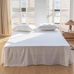 BISELINA French Linen Bed Skirt wit