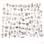 100PCS Bulk Tibetan Silver Mix Char