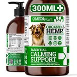 MediPaws® Dog Calming Hemp Oil | Dog Calming Supplement | For Dog Emotions, Dog Barking & Dog Joints | Omega 3,6,9 For Dogs | Supports & Maintains Healthy Joints | Add To Food Or Chew's | 300ml