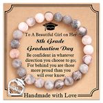 Shonyin Grade 8 Graduation Gifts for Her 2024, Graduation Class of 2024 Beads Bracelet Jewelry Middle High School Graduation Gifts for Girls Daughter Granddaughter Niece Sister Best Friend