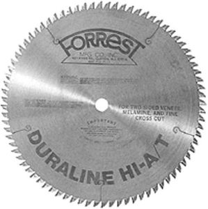 Forrest DH12807125 Duraline HI-A/T 12-Inch 80 Tooth 1-Inch Arbor .125-Inch Kerf Melimine & Plywood Cutting Circular Saw Blade